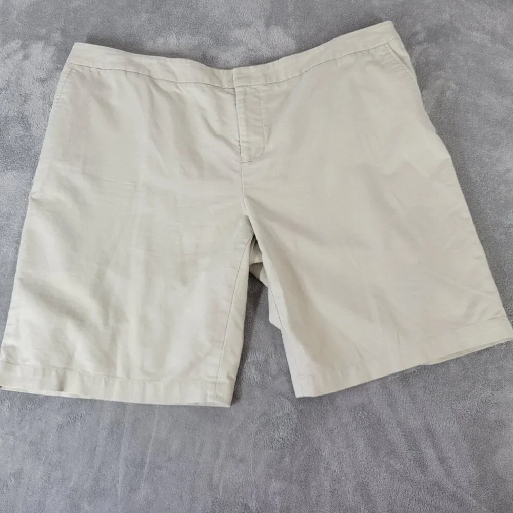 Coldwater Creek Womens Shorts Natural Fit Beige 20 Plus Lightweight A13E